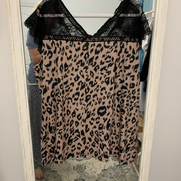 2XL Animal Print Lace Cami - Picture 2 of 4